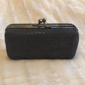 Black and pewter hard clutch